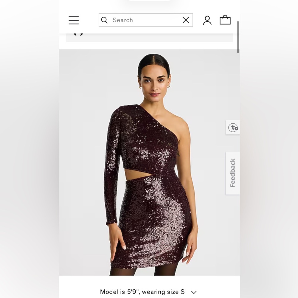 Elegant One-Shoulder Sequin Dress